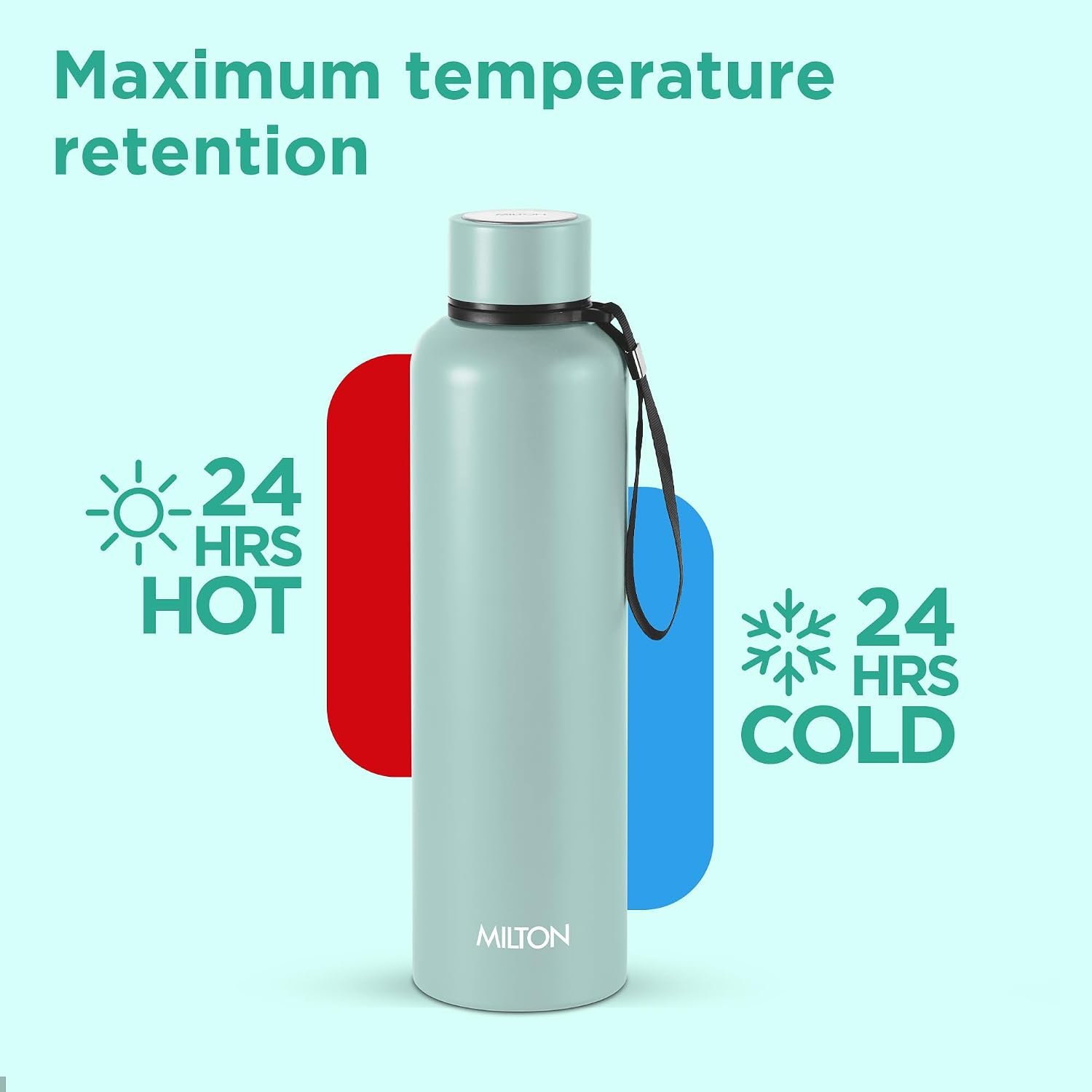 Milton Aura 1000 Thermosteel Water Bottle - Image 2